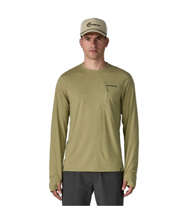 Patagonia Long-Sleeved Capilene Cool Sun Shirt - Fitz Roy Trout 40+ UPF M's